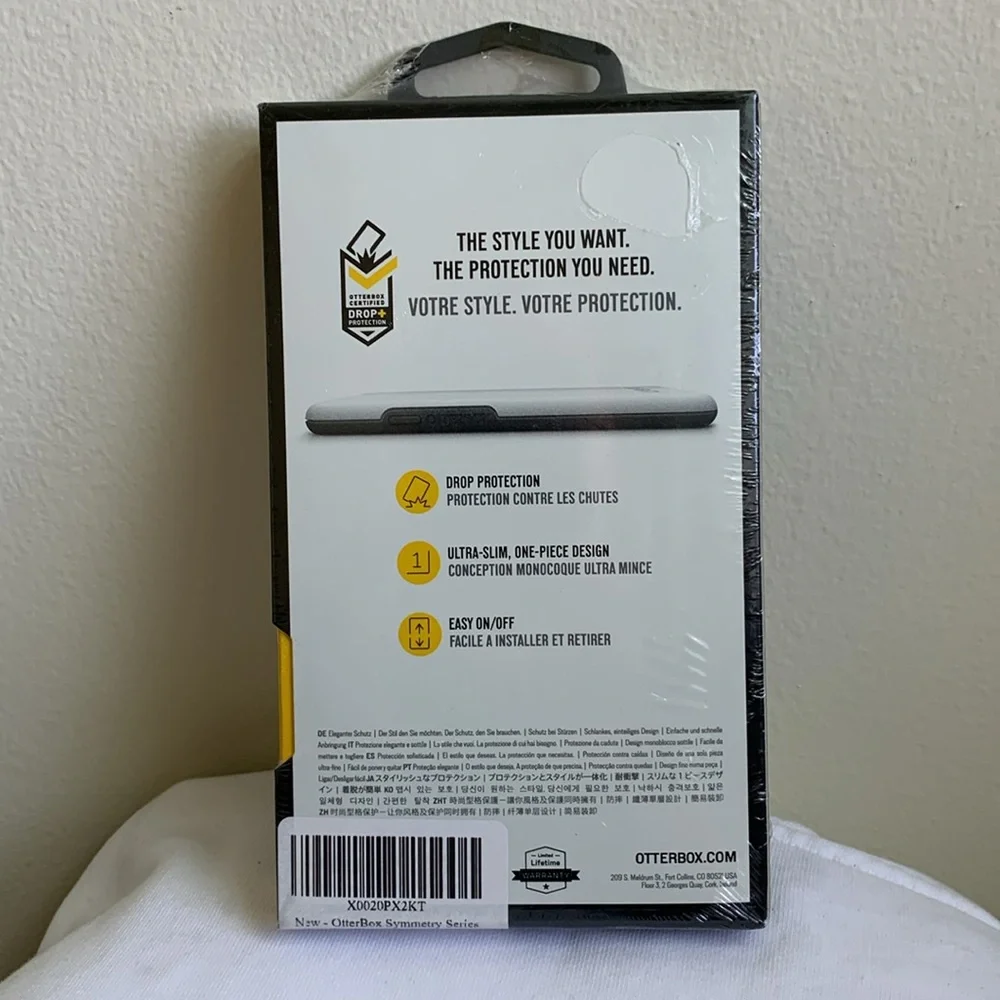Otterbox iPhone Xs Case Symmetry Series Easy Breezy/ Clear Tropical NIB